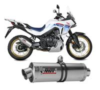MIVV Silencieux Slip-on Oval H.086.lx1 Honda XL750 Transalp 2023-24 Argenté Homologué