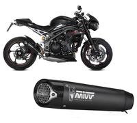 Mivv X-m5 Triumph Speed Triple R/s/rs 2018-20 T.021.sc5b Not Homologated Slip On Muffler Argenté Not Homologated