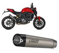 Mivv X-m5 Ducati Monster 2021-24 D.048.lc5t Homologated Slip On Muffler Argenté Homologated