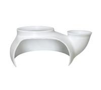 Pots en Forme d ' abri, Grotte, Maison, Tunnel, cachettes, White | Artisanat artistique, naturel, lieux de repos sûrs pour poissons, crevettes, environnement de décoration