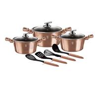 Pots et accessoires - Berlinger Haus - BH-6151 - Aluminium forgé - Triple revêtement granit - Rose Gold