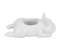 Pots Français Bulldog, Résine Innovante Mignonne Décorative Française Bulldog Forme Planters en Résine pour Plantes Intérieures pour la Maison du Décor Table (L 3,2 cm / 1,3