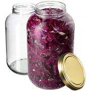 Pots KADAX pour conserves 4L, pots en verre, fi100 mm, paquet de 2,...