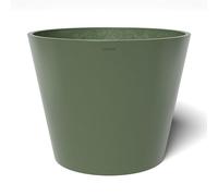 Pots&More Pot de Fleurs Conico 50 (diamètre 50 cm, Forme Ronde, Couleur Vert Olive, Hauteur 40,5 cm, Pot en Plastique, pour Plantes d'intérieur) VP015004