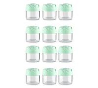 Pots Vides En Forme De Fleur Rose 12x Conteneurs Cosmétiques Pots Ronds Transparents Conteneurs D'échantillon Maquillage
