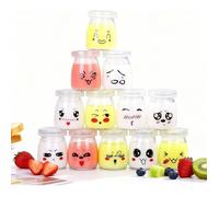 Pots Yaourt en Verre 100ml avec Couvercle - Compatibles Robots Culinaires - Idéal Préparations Maison