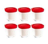 Pots yaourt rouge (x6) multi délices seb/tefal (xf100501) G