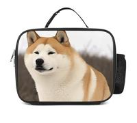 POTSCBVW Akita Sac à déjeuner isotherme de grande capacité avec boucle de sécurité, sac fourre-tout isotherme pour le travail, la gym, le pique-nique, les voyages et les activités de plein air