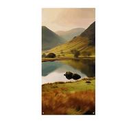 POTSCBVW Couverture de porte du parc national du lac District pour porte d'entrée, 177,8 x 89,9 cm en polyester, bannière de bienvenue à suspendre pour fêtes, décoration d'intérieur, célébrations