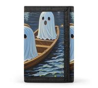 POTSCBVW Dark River Surface Portefeuille compact à trois volets avec porte-clés léger et durable pour l'extérieur, style, taille unique, classique