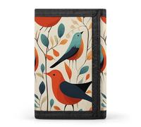 POTSCBVW Flock Of Birds Portefeuille compact à trois volets avec porte-clés léger et durable pour l'extérieur, style, taille unique, classique