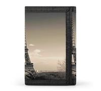 POTSCBVW Paris Portefeuille compact à trois volets avec porte-clés léger et durable pour l'extérieur, style, taille unique, classique