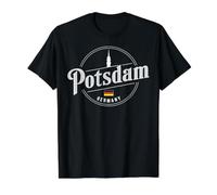 Potsdam Germany Design élégant en Ville T-Shirt Graphique avec Valeur, Homme, Noir, XL