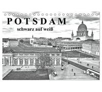 Potsdam schwarz auf weiß (Tischkalender 2026 DIN A5 quer), CALVENDO Monatskalender: Potsdam: Für alle Fans in schwarzweiß...