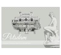 Potsdamer Monuments en encre et en couleur (calendrier de table 2026 DIN A5 paysage), calendrier mensuel CALVENDO : illustrations faites à la main de Potsdamer, couleurs numériquement (lieux Calvendo)