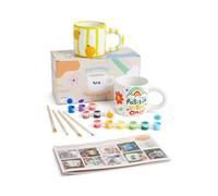 Pott’d Paintables Kit de Peinture sur Tasse pour Adulte - Tasse à Peindre pour Débutants, DIY Mug à Peindre avec Mugs, Peintures, Pinceaux et Guide de Peintur