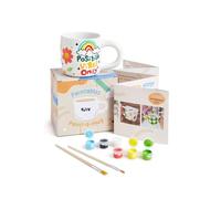 Pott’d Paintables Kit de Peinture sur Tasse pour Adulte - Tasse à Peindre pour Débutants, DIY Mug à Peindre avec Mugs, Peintures, Pinceaux et Guide de Peintur