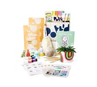 Pott'd Kit Argile Autodurcissante Prête à l'Emploi pour Poterie sans Cuisson - Kit pour Débutants avec Outils, Peintures, Pinceaux, Enduit d'Étanchéité & Guide Pratique Inclus