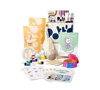 Pott'd Kit Argile Autodurcissante Prête à l'Emploi pour Poterie sans Cuisson - Kit pour Débutants avec Outils, Peintures, Pinceaux, Enduit d'Étanchéité & Guide Pratique Inclus