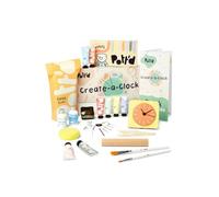 Pott'd Kit Créez-une-Horloge pour Débutants Adultes - Créez Votre Propre Horloge Murale et de Bureau DIY avec de l'Argile à Séchage à l'Air, des Outils, des Peintures Acryliques et des Piles