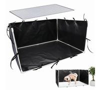 Potté de pot de chien plateau à l'intérieur, support de coussinets de pipi à chien,Grand gardien pour litière - Potty imperméable 600D facile, clôture de toilette pour animaux de compagnie réglable po