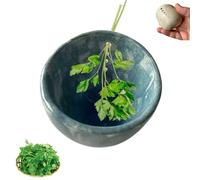 Pottery Herb Stripper Bowl,pottery Herb Stripper,bol À Éplucher Les Herbes,Ceramic Herb Stripping Tool with 4 Trous,Herb Stripper Tasse Feuille,Outils De Décapage De Légumes Feuille Multifonctionnelle