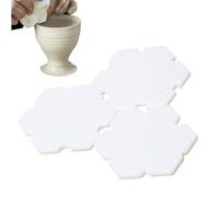 Pottery Ribs - Lot de 3 pièces carrées en forme de V | PLA Clay Sculpting Shaping Tools | Professional Ceramic Modeling Kit - Pottery Wheel Accessories - For Studio School DIY Crafting