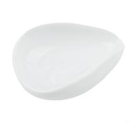 Pottery Tasse doseuse à café avec bec conique pour mesurer les grains de café et le thé en vrac, cuillère blanche de forme irrégulière pour une utilisation en cuisine (B)