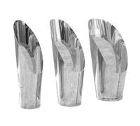 Potting Soil Scoop | 3 x Outils de Jardinage en Acier Inoxydable - Outil à Main Portable, Pelle Lourde avec Poignée Confortable Pour Herpot, Culture, Transplantation Aide au Desserrage et Passoire