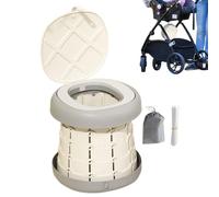 Potty De Pour - Potty Pliant Portable, Entraîneur De Toilettes Sans Glissement | Siège Pour Tout-petit Léger, Chaise De Bébé Compacte, Toilettes Durables Avec Sac Poubelle Pour