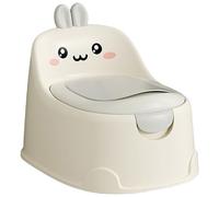 Potty pour enfants avec poignée Potty-bowl en bascule en forme de lapin avec toilettes de tiroir et coussin PU Coussin sans glissement Pottlies Table Training Chair pour 0 à 6 ans