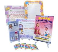 Potty Training In 3 Days - Kit d'entraînement Ultimate Potty pour garçons et filles. Le kit comprend le guide audio Best Potty Training en 3 jours, les cartes de potty laminées et la montre Potty Time
