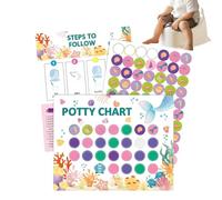 Potty Training Reward Chart - Interactive Motivational Toilet Habit Trainer Prize, Potty Sticker Charts for Daily Routine Building, Reward Charts for Kids for Toilet Success, Engaging Training Tool