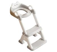 Potty Training Seat - Adjustable Height Training Toilet 2-in-1 Potty Seat with Step Stool,Foldable Kids Trainer with Splash Guard for