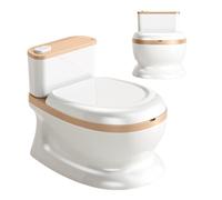 Potty Training Toilet, Bouton de Chasse d'Eau Réaliste, Siège d'Entraînement pour Tout-Petits, Pour Garçons Filles Maternelle Chambre Salle de Bain Salon Salle de Jeux