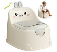 Potty Training Toilet, Potty pour tout-petit en forme de lapin avec un dossier de dossier et tiroir, un enfant en bas âge à l'épreuve des éclaboussures pour 0 à 6 ans