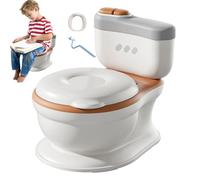 Potty Training Toilet, Realistic Splashproof Toilets Trainer, All-Round Safety Trainings Tool, Childrens Toilet Seat for Home Bathroom, Kids, Boys Girls, 15.35x11.42x13.78 inches