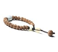 POTUBI Bracelet de méditation, Yoga, Rudraksha, Perles de prière, Bouddha, for Femme