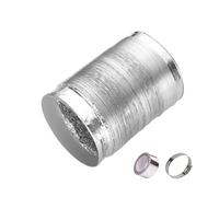 POTUBI Conduit Flexible en Aluminium for Ventilation et évacuation d'air, avec Collier de Serrage et Ruban adhésif, Argent, Plusieurs Tailles (3 m x 100 mm)