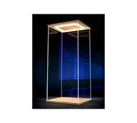 POTUBI Vitrine transparente, affichage acrylique LED for objets de collection avec porte, plusieurs tailles(45x45x60cm(18x18x24in))