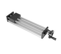 POTYYH Rail linéaire de 330 mm, table coulissante manuelle, guide de rail linéaire, design double axe optique, course efficace 250 mm, pour rénovation d'équipement CNC