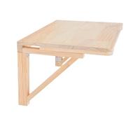 POTYYH Table pliante murale, montage mural, table de cuisine, peu encombrante, bureau mural pour bureau, cuisine et buanderie, 60 x 40 x 24 cm