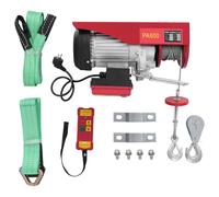 POTYYH Treuil électrique de 300 kg à 600 kg - 1200 W - Avec télécommande - Hauteur de levage 12 m - Vitesse de levage 10 m/min - Corde simple et double l - Pour usines, docks, entrepôts, chantiers