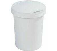 Poubelle 10L avec couvercle Twinga Blanc G