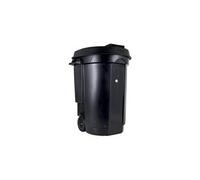 EDA Plastiques Poubelle 110 L à roulettes 55 x 58 x 81 cm Noir