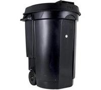 EDA Plastiques Poubelle 110 L à roulettes 55 x 58 x 81 cm Noir