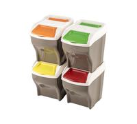 Poubelle 27 Litres Différenciée Empilable Poker 4 Pièces