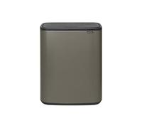 poubelle 2x30l platinium - 221521