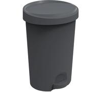 Poubelle 45 L Stepy EDA - Apédale - Pour sac 50 L - 40,9 x 35,1 x 60,4 cm - Gris anthracite - En plastique