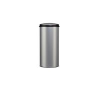 Rossignol Poubelle Handtouch – 45 L – Gris métal 9006 – Tête noire